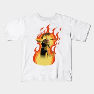 DINOMETAL - PARASAUROLOPHUS Kids T-Shirt